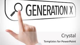  Presentation with generation - Theme having spiritual change - generation x written in search background and a white colored foreground