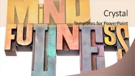  Presentation with mindfulness - Audience pleasing slide deck consisting of mindfulness word abstract or banner backdrop and a yellow colored foreground