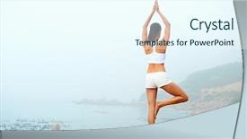  Presentation with health balance - Cool new slide set with the ocean for zen backdrop and a cool aqua colored foreground