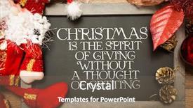  Presentation with spirit - Amazing presentation design having spiritual gifts - blackboard with the text christmas backdrop and a gray colored foreground