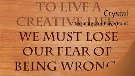  Presentation with weight loss lose text - Slide deck featuring spiritual gifts - live a creative life we background and a coral colored foreground