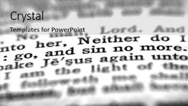  Presentation with scripture - PPT theme consisting of spiritual guidance in scriptures background and a light gray colored foreground