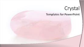 Presentation with pink white - Colorful presentation design enhanced with spiritual healing - pink quartz isolated on white backdrop and a white colored foreground