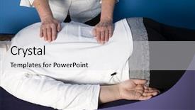  Presentation with reiki - Theme enhanced with spiritual healing - reiki background and a light gray colored foreground