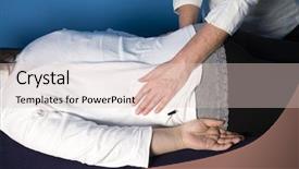  Presentation with reiki - Amazing PPT layouts having spiritual healing - reiki backdrop and a lemonade colored foreground