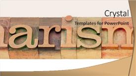  Presentation with spiritual - Beautiful theme featuring spiritual influence - charisma - isolated word backdrop and a coral colored foreground