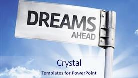  Presentation with dreams - Presentation theme having modern fire escape and staircase of the building background and a tawny brown colored foreground.