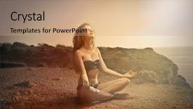  Presentation with spiritual - PPT layouts featuring spiritual moment background and a coral colored foreground