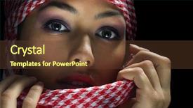  Presentation with black people - Presentation theme enhanced with spiritual people - east womanl on the black background and a  colored foreground