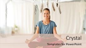  Presentation with retreat - Slides featuring spiritual retreat - mindfulness spirituality and healthy lifestyle background and a lemonade colored foreground