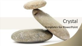  Presentation with retreat - Colorful slide deck enhanced with spiritual retreat - zen stones on a white backdrop and a soft green colored foreground