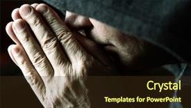  Presentation with spiritual - Beautiful presentation featuring spiritual special toned photo f x focus point on the hands fingers and face backdrop and a tawny brown colored foreground