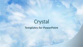  Presentation with shining - Colorful theme enhanced with spiritual sunshine - bright sun shining in clouds backdrop and a  colored foreground