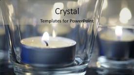  Presentation with war - Colorful PPT theme enhanced with spiritual war - candle lights closeup backdrop and a  colored foreground