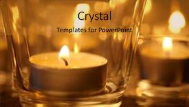  Presentation with life memorial candle light - PPT theme having spiritual war - candle lights closeup background and a  colored foreground