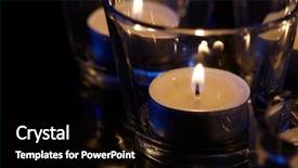  Presentation with life memorial candle light - Presentation consisting of spiritual war - candle lights closeup background and a  colored foreground