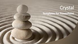  Presentation with balance - Slide deck consisting of spiritual wave - balance background and a gray colored foreground