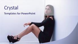  Presentation with spirituality - Audience pleasing PPT layouts consisting of spirituality job - dreams of modern women sitting backdrop and a  colored foreground