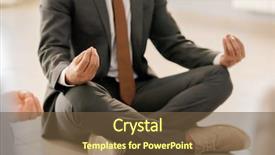  Presentation with fingers - Slide deck having spirituality job - young elegant businessman in formalwear background and a tawny brown colored foreground