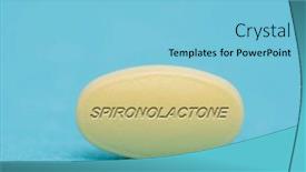  Presentation with pharmaceutical - Theme featuring spironolactone-pharmaceutical-medicine-pills-tablet background and a light blue colored foreground