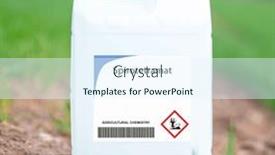  Presentation with crops - Presentation design having spirotetramat-systemic-insecticide-used background and a sky blue colored foreground