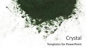  Presentation with spirulina - Amazing presentation design having spirulina powder algae nutritional supplement backdrop and a white colored foreground