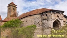  Presentation with old - Slides enhanced with spital-bastion-moat-a-part background and a coral colored foreground