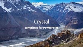  Presentation with himachal pradesh - Colorful PPT theme enhanced with spiti valley himachal pradesh india backdrop and a ocean colored foreground