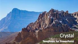  Presentation with himachal pradesh - PPT layouts with spiti valley himachal pradesh india background and a tawny brown colored foreground