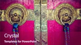  Presentation with himachal pradesh - Slide deck having spiti valley himachal pradesh india background and a violet colored foreground