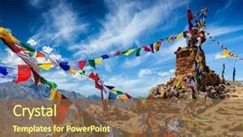  Presentation with himachal pradesh - Audience pleasing theme consisting of spiti valley himachal pradesh india backdrop and a tawny brown colored foreground