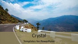  Presentation with himachal pradesh - Theme enhanced with spiti valley himachal pradesh india background and a coral colored foreground