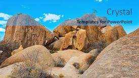  Presentation with journey - Presentation design featuring spitzkoppe-is-a-picturesque-rock background and a cyan colored foreground