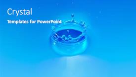  Presentation with crown - Colorful slide deck enhanced with splash in water creating crown shape backdrop and a gray colored foreground