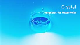  Presentation with crown - Slide deck having  background and a  colored foreground