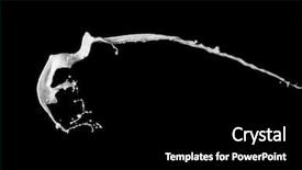  Presentation with milk splash - Beautiful PPT theme featuring splash isolated on black background backdrop and a  colored foreground