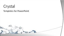  Presentation with blue water splash isolated - Cool new presentation theme with splash isolated on white background backdrop and a  colored foreground