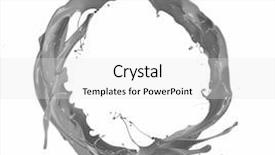  Presentation with splash - Presentation design having splash isolated on white background background and a light gray colored foreground