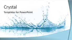  Presentation with fresh water splash green apple isolated white - Presentation design with splash isolated on white background background and a cool aqua colored foreground