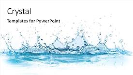  Presentation with splash - Audience pleasing slide deck consisting of splash isolated on white background backdrop and a white colored foreground