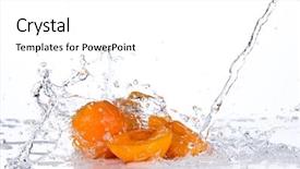  Presentation with water splash - Amazing slides having splash isolated on white background backdrop and a white colored foreground