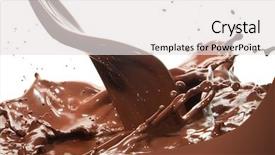  Presentation with chocolate splash - Colorful PPT layouts enhanced with splash of chocolate isolated backdrop and a white colored foreground