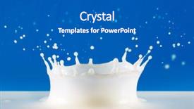  Presentation with milk splash - PPT layouts consisting of splash of fresh natural milk background and a dark gray colored foreground