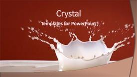  Presentation with milk splash - Theme having splash of fresh natural milk background and a tawny brown colored foreground