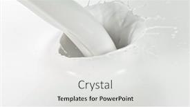  Presentation with milk splash - Cool new presentation theme with splash-of-milk-macro-shot backdrop and a white colored foreground