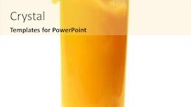  Presentation with orange juice - Presentation theme with splash-of-orange-juice-n and a yellow colored foreground