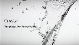  Presentation with splash - PPT layouts having splash of water background and a white colored foreground