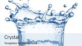  Presentation with paths - Cool new PPT layouts with splash of water backdrop and a light blue colored foreground
