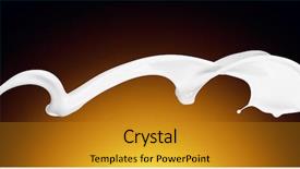  Presentation with design milk - Slides with splash of white fat milk background and a gold colored foreground
