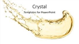  Presentation with white wine and red - Amazing presentation theme having splash of white wine isolated backdrop and a white colored foreground